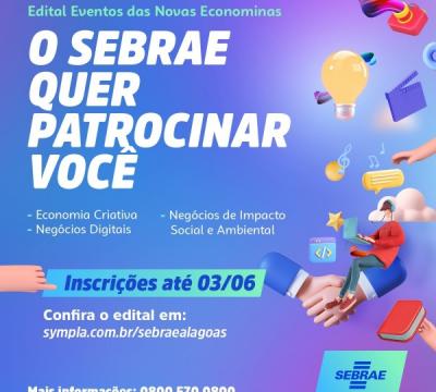Edital do Sebrae Alagoas vai investir R$ 500 mil para eventos envolvendo Economia Criativa